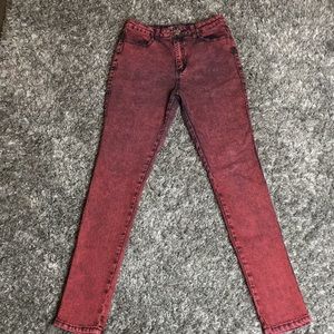 Red jeans
